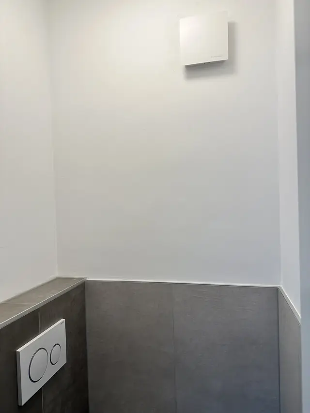 Lichte badkamer met hoge kolomkast, foto 11 van 12
